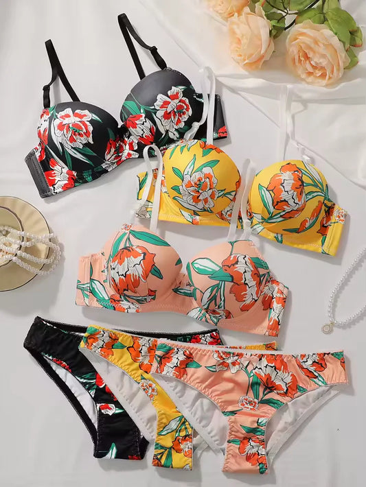 Women's Bra Panty Lingerie Set for Girl's Pack of 3| L-29