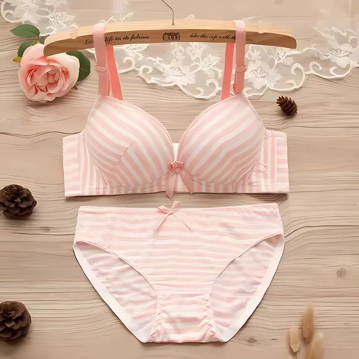 Women's Bra Panty Lingerie Set for Girl's Pack of 4 | L-82