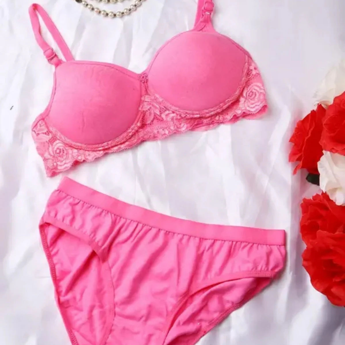 Women's Bra Panty Lingerie Set for Girl's Pack of 4 | L-39