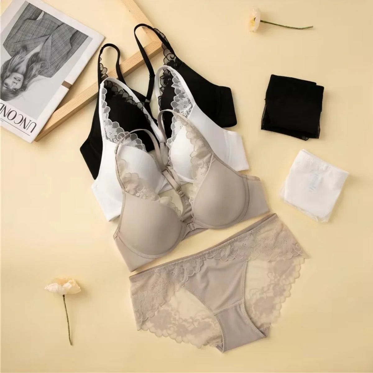Women's Bra Panty Lingerie Set for Girl's Pack of 3 | L-78