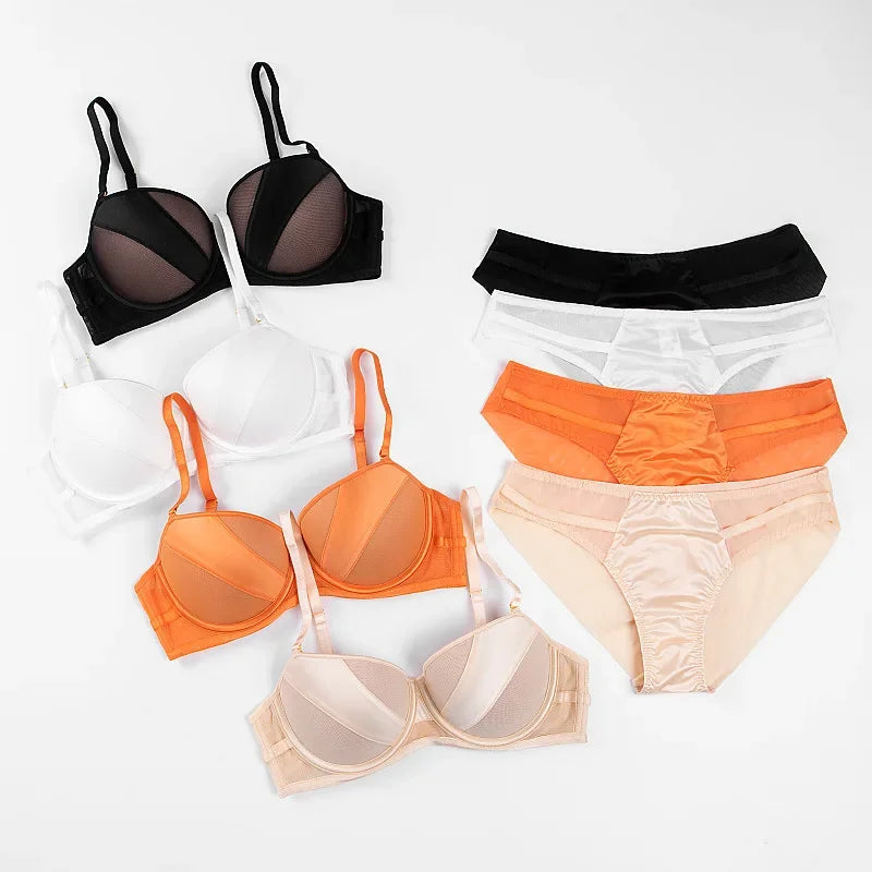 Women's Bra Panty Lingerie Set for Girl's Pack of 4| L - 39