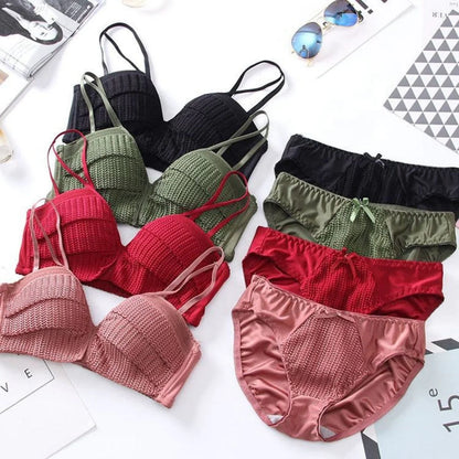 Women's Bra Panty Lingerie Set for Girl's Pack of 4 | L-36