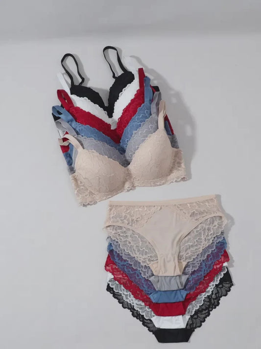 ( PACK OF =6) WOMEN'S BRA PANTY LINGERIE SET FOR GIRL'S COMBO | K-29