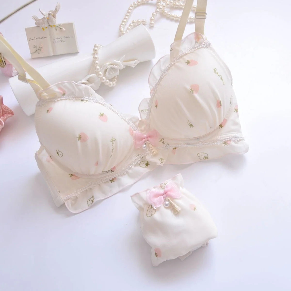Women's Bra Panty Lingerie Set for Girl's Pack of 4 | L-62