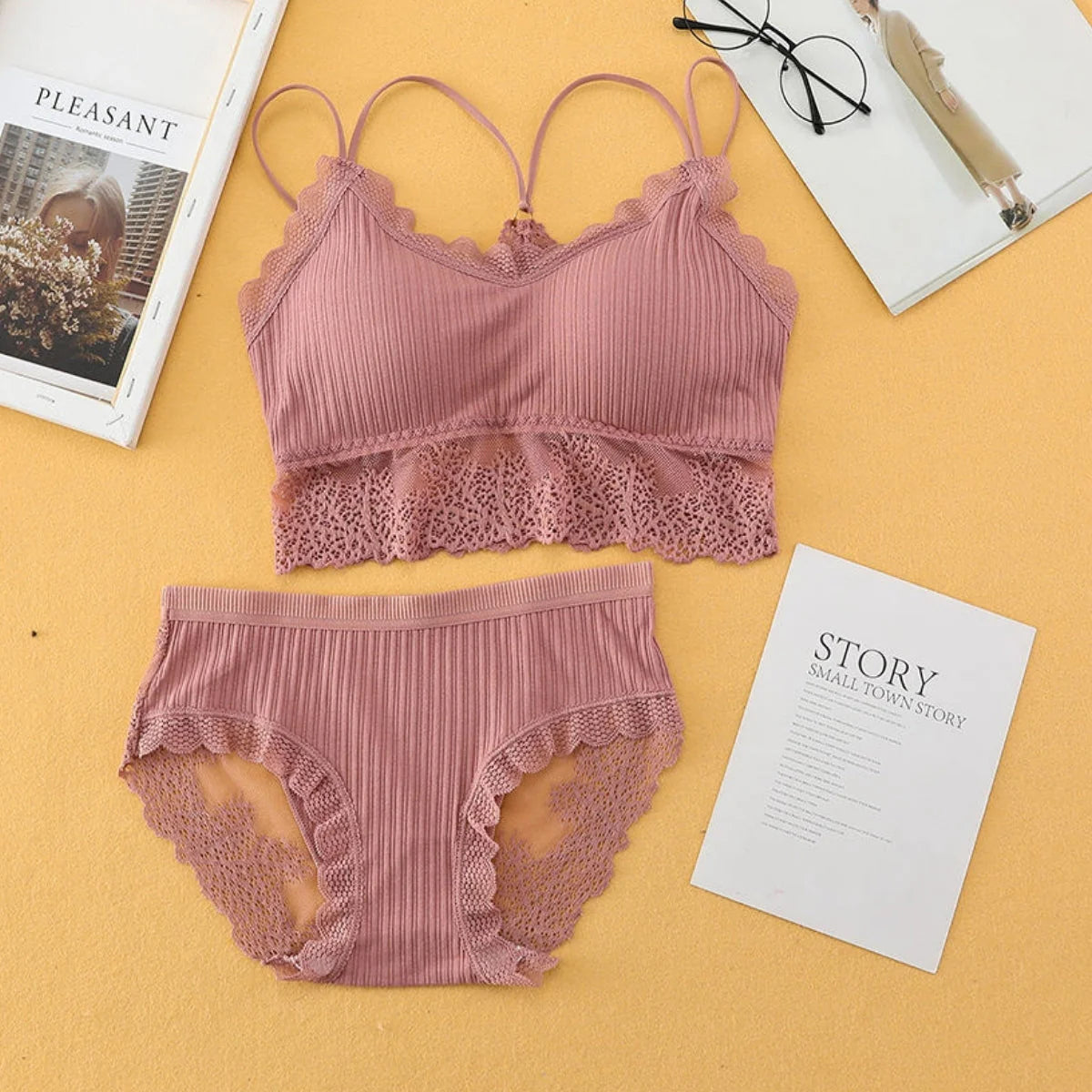 ( PACK OF =8) WOMEN'S BRA PANTY LINGERIE SET FOR GIRL'S COMBO | M-41