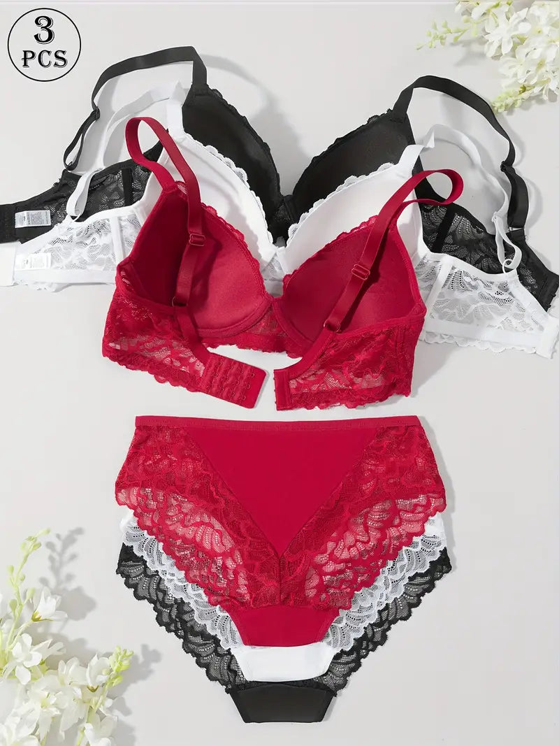 ( PACK OF =6) WOMEN'S BRA PANTY LINGERIE SET FOR GIRL'S COMBO | K-29