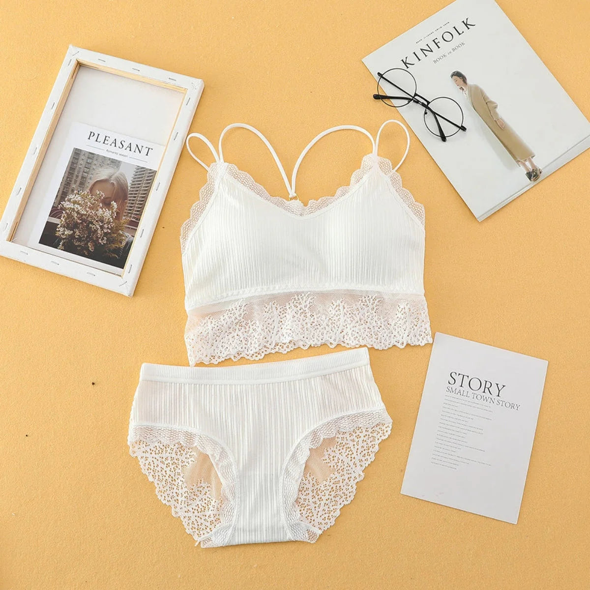 ( PACK OF =8) WOMEN'S BRA PANTY LINGERIE SET FOR GIRL'S COMBO | M-41