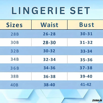 Women's Bra Panty Lingerie Set for Girl's Pack of 4 | L-60