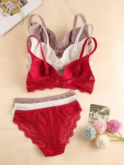 Women's Bra Panty Lingerie Set for Girl's Pack of 3 | L-75