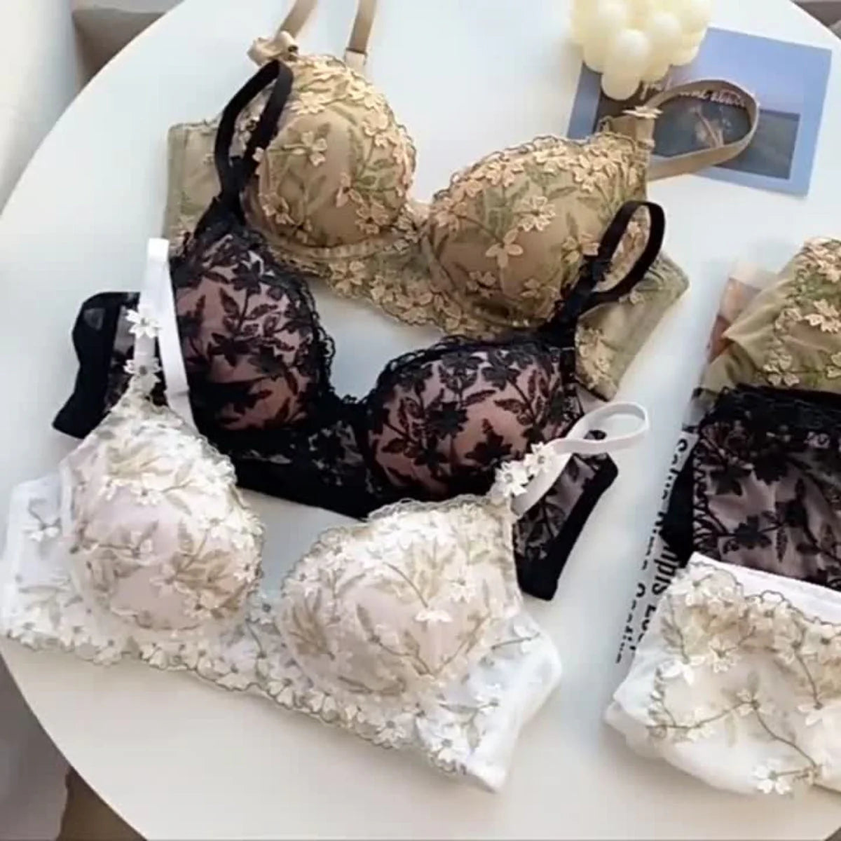 Women's Bra Panty Lingerie Set for Girl's Pack of 4 | L-98