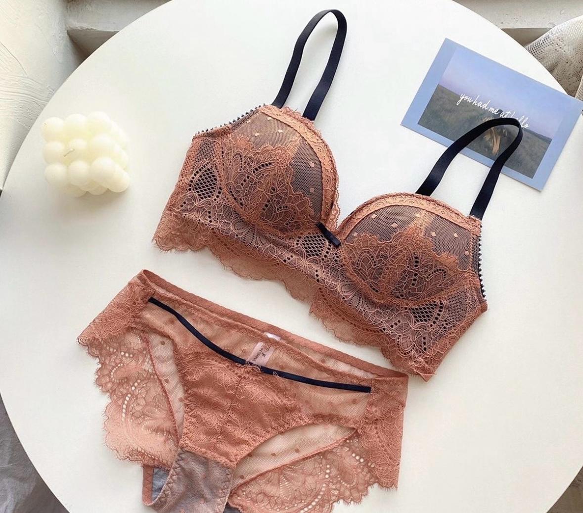 Women's Bra Panty Lingerie Set for Girl's Pack of 4| L - 86