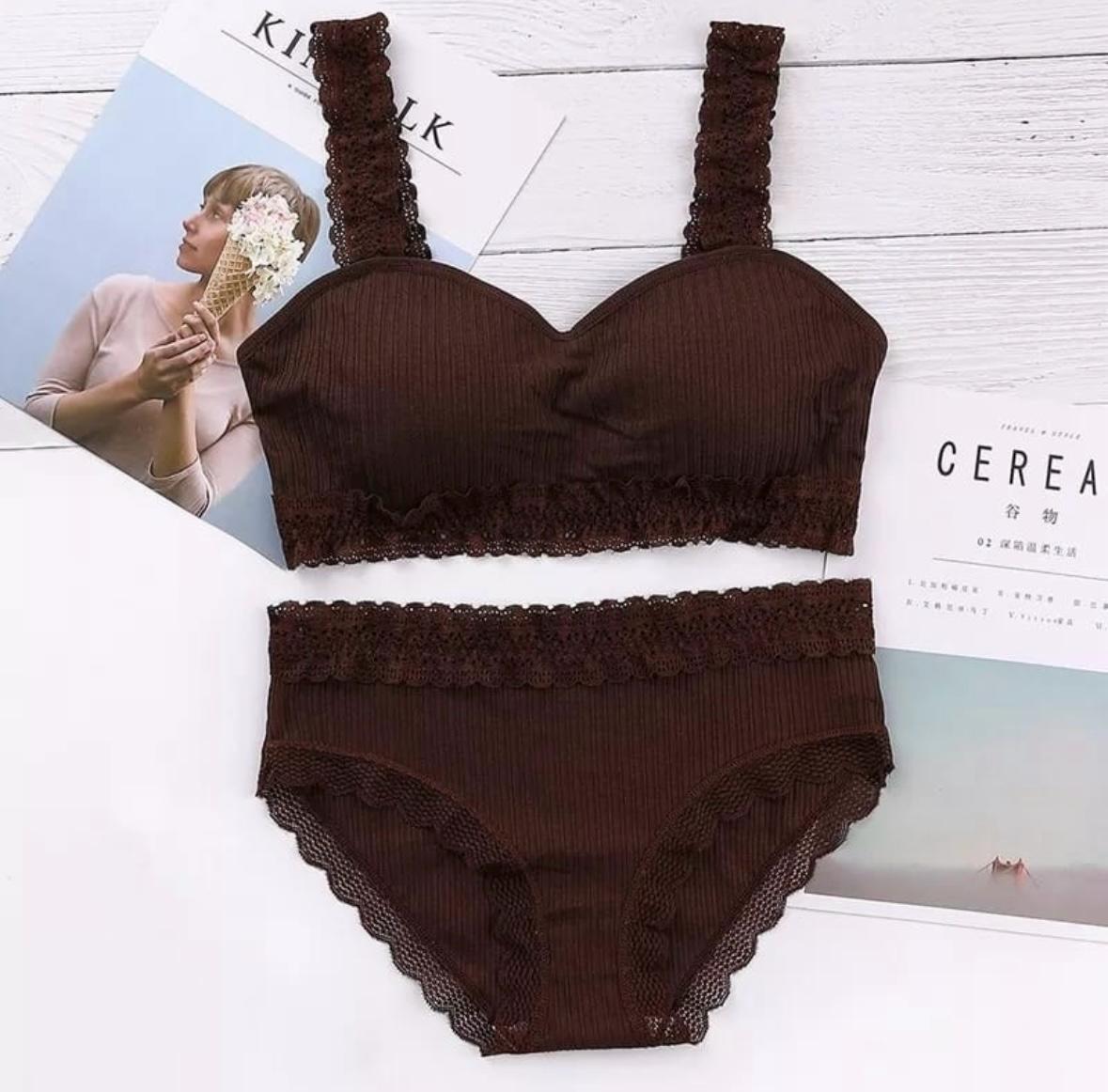 Women's Bra Panty Lingerie Set for Girl's Pack of 7| L - 87