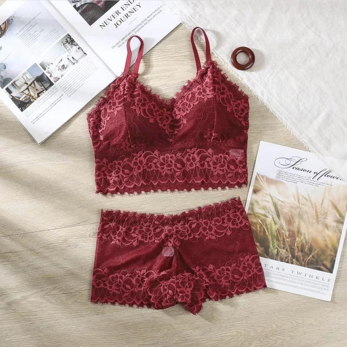 Women's Bra Panty Lingerie Set for Girl's Pack of 7| L - 81